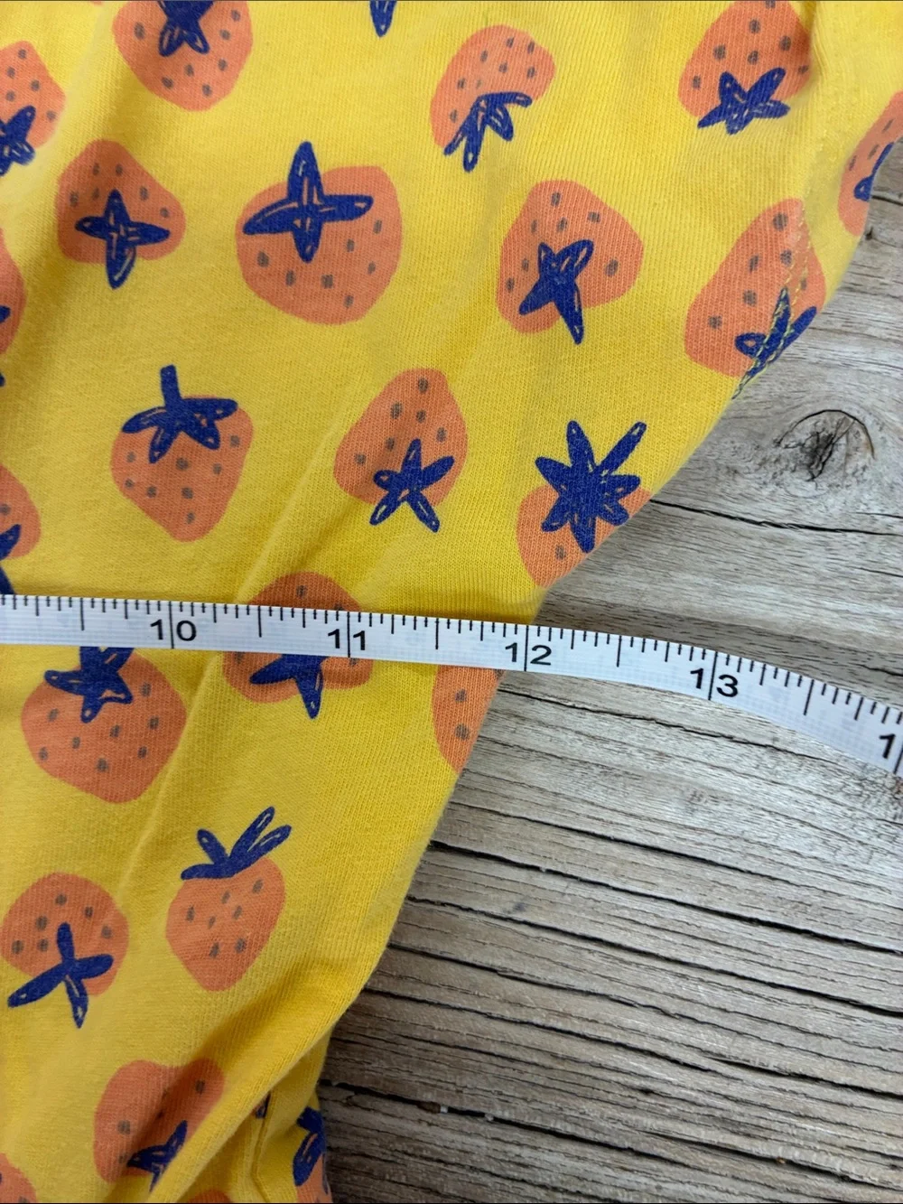 Tea Collection Girls Yellow Strawberry Short Sleeve Cotton Twirl Dress Size‎ 6